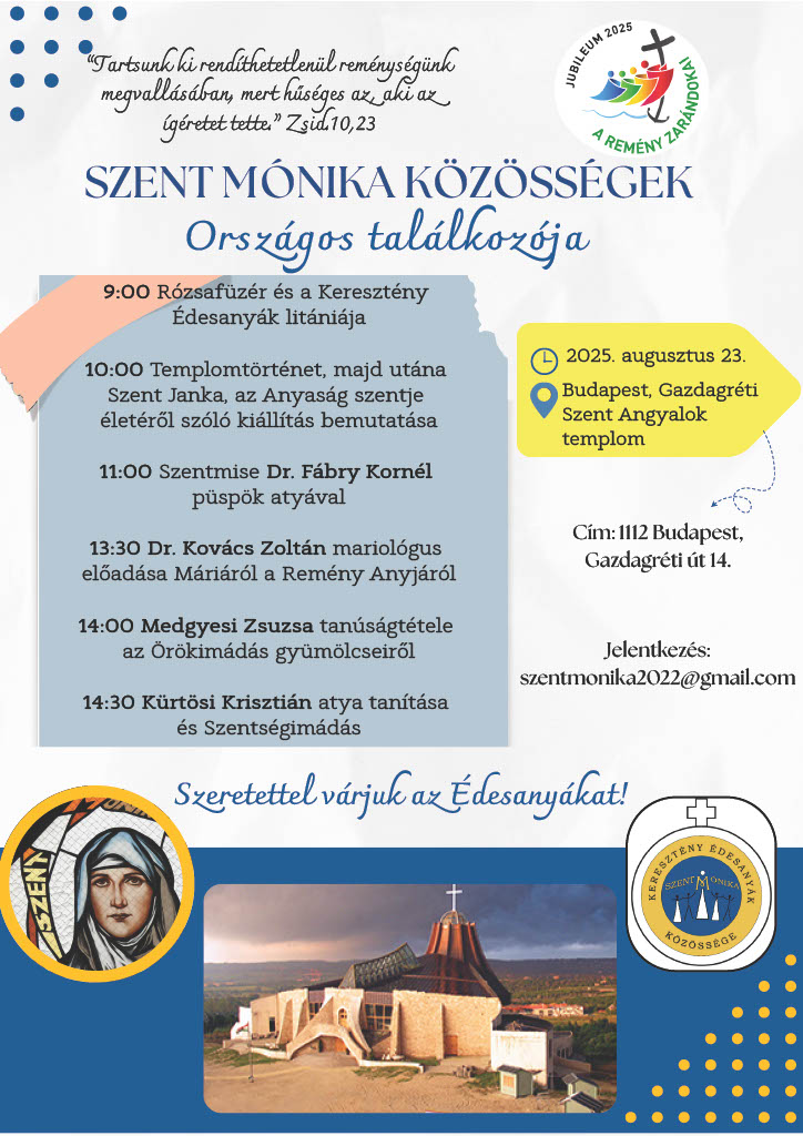 Az országos találkozó plakátja